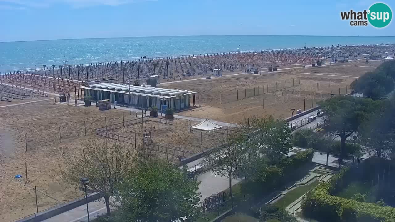 Web kamera Bibione plaža – pogled sa Ashanti ApartHotela