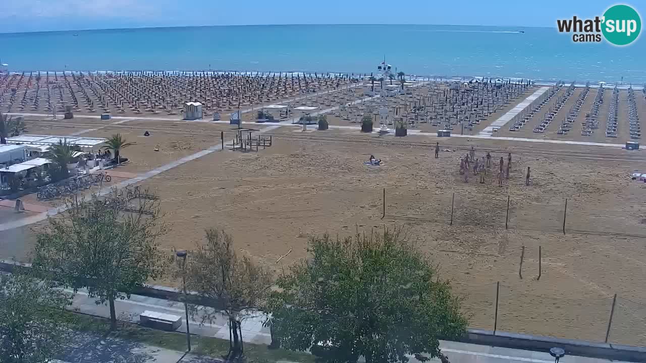 Webcam en vivo playa Bibione – vista desde Ashanti ApartHotel