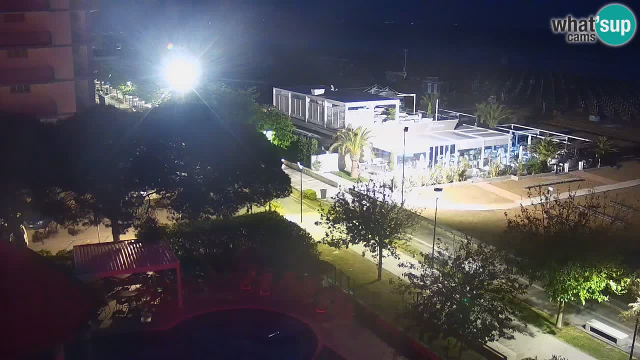 Webcam en direct plage de Bibione – vue depuis Ashanti ApartHotel