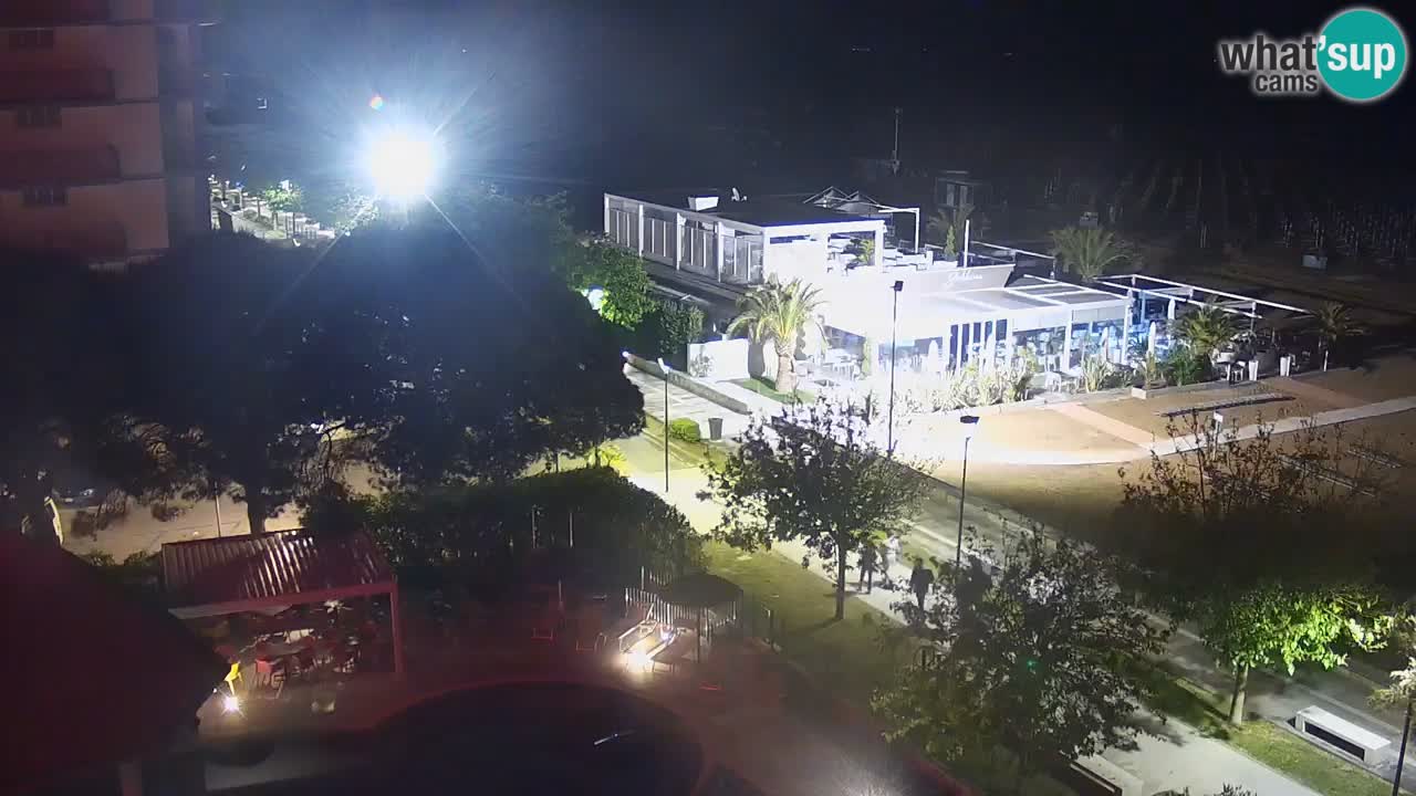 Webcam en vivo playa Bibione – vista desde Ashanti ApartHotel