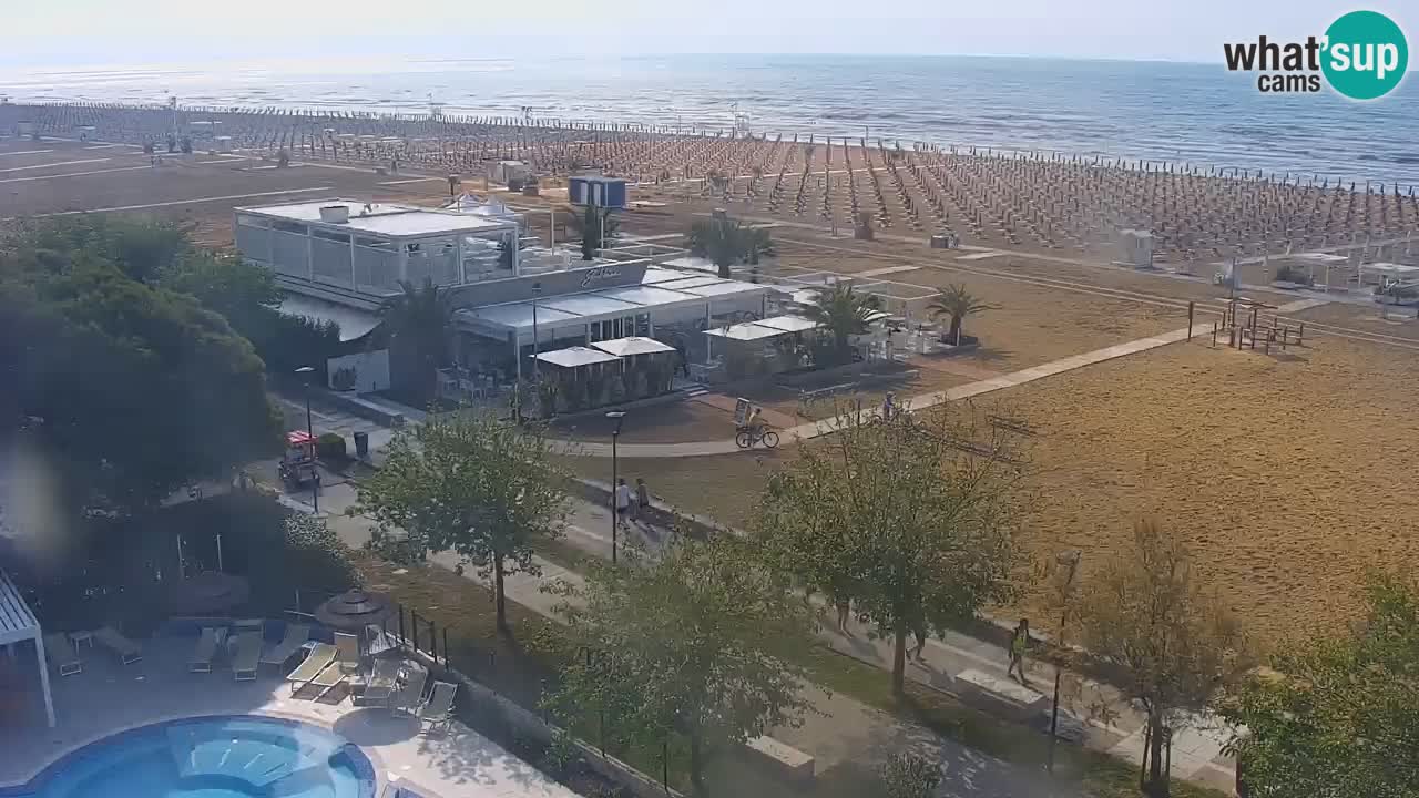 Webcam en vivo playa Bibione – vista desde Ashanti ApartHotel