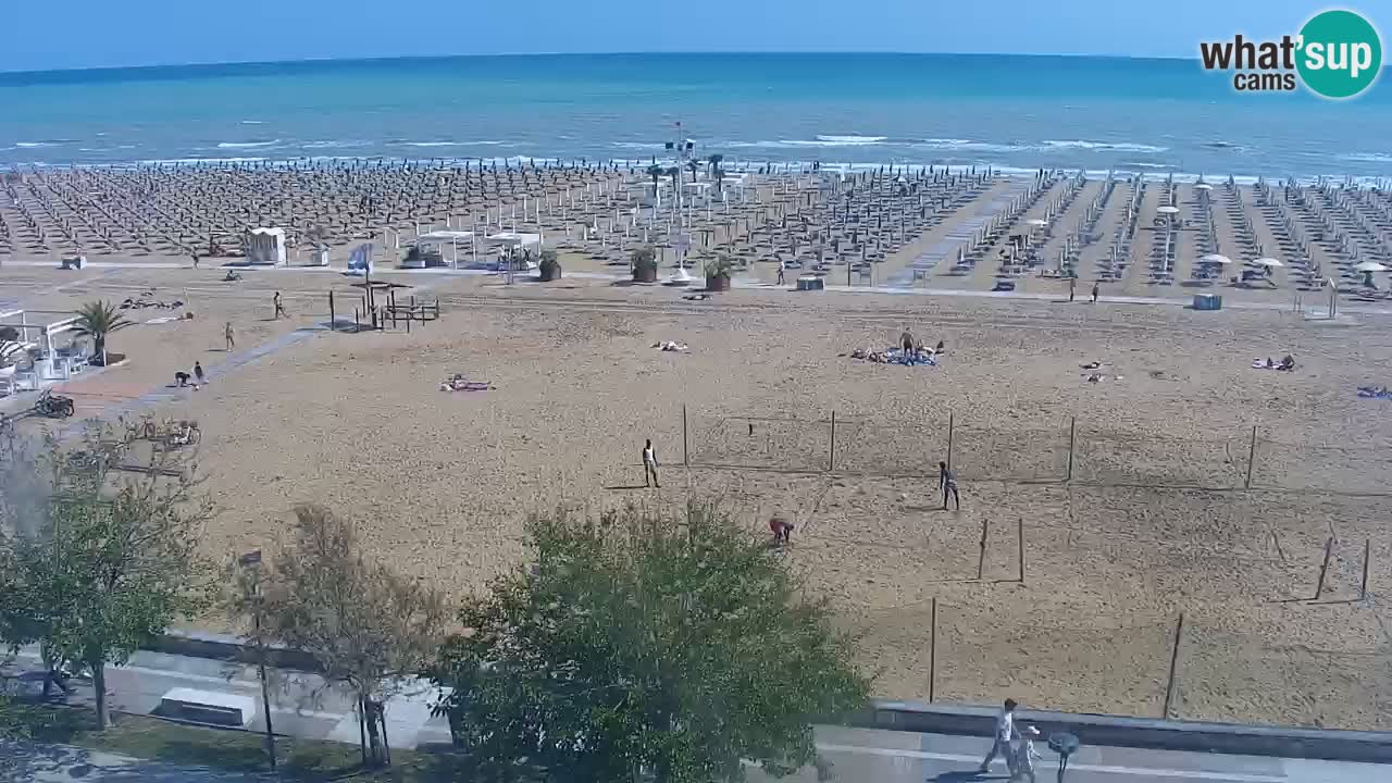 Webcam en vivo playa Bibione – vista desde Ashanti ApartHotel