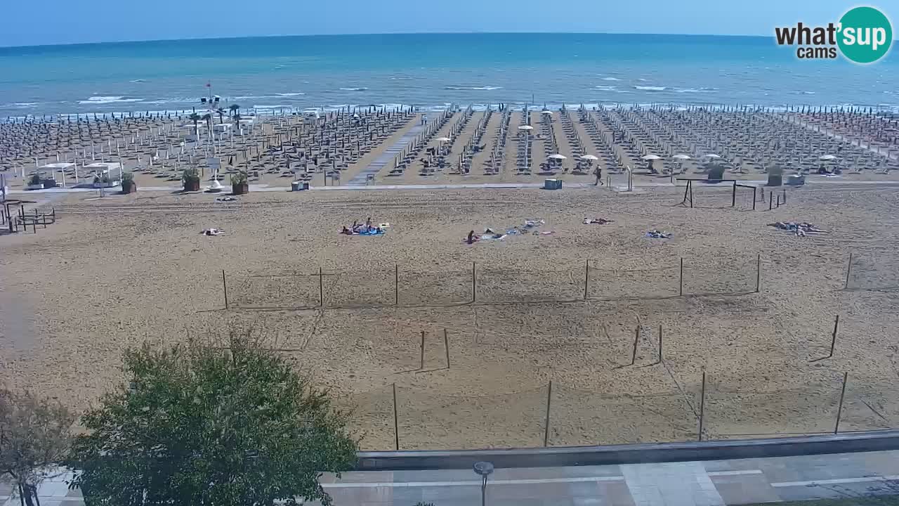 Web kamera Bibione plaža – pogled sa Ashanti ApartHotela