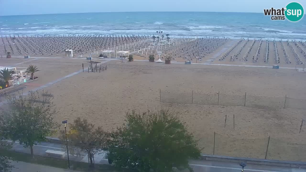Webcam en vivo playa Bibione – vista desde Ashanti ApartHotel