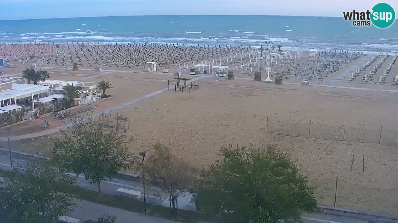 Webcam en direct plage de Bibione – vue depuis Ashanti ApartHotel
