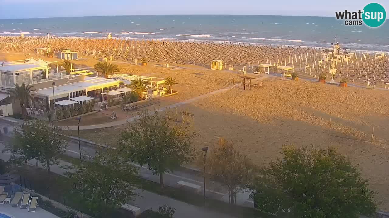 Web kamera Bibione plaža – pogled sa Ashanti ApartHotela