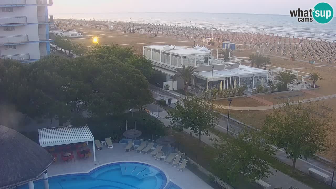 Web kamera Bibione plaža – pogled sa Ashanti ApartHotela