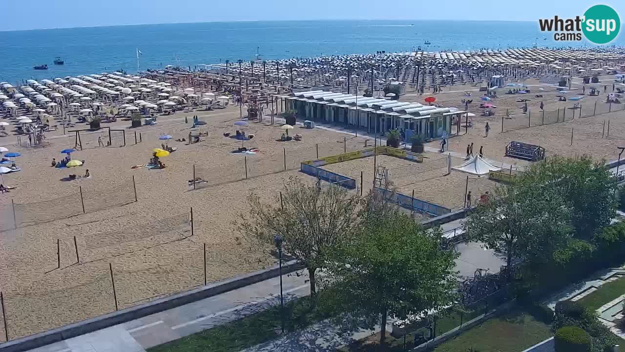 Web kamera Bibione plaža – pogled sa Ashanti ApartHotela