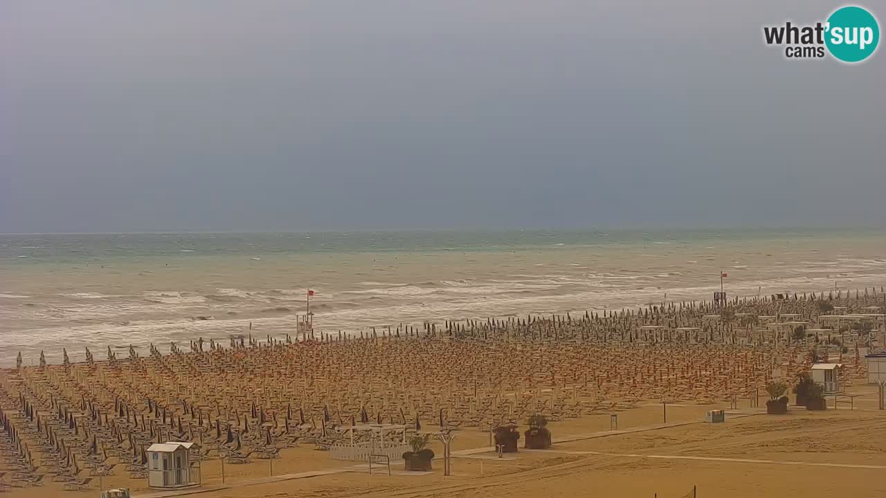 Spletna kamera Bibione plaža – pogled iz Ashanti ApartHotela