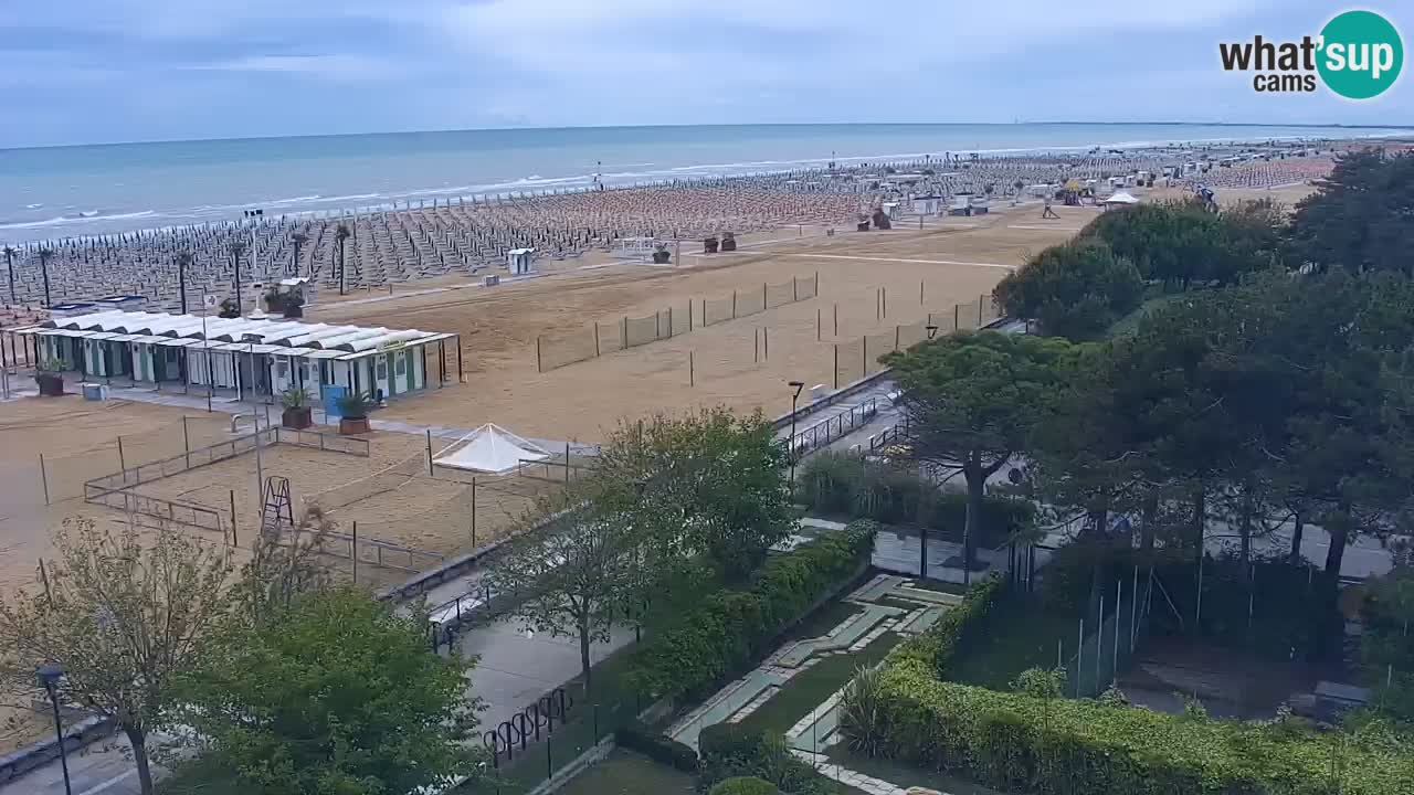Webcam en vivo playa Bibione – vista desde Ashanti ApartHotel