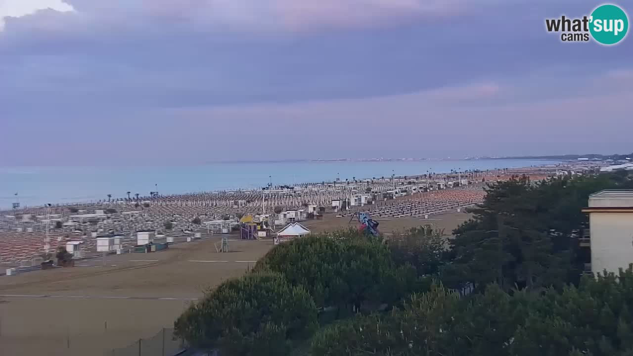 Webcam en vivo playa Bibione – vista desde Ashanti ApartHotel