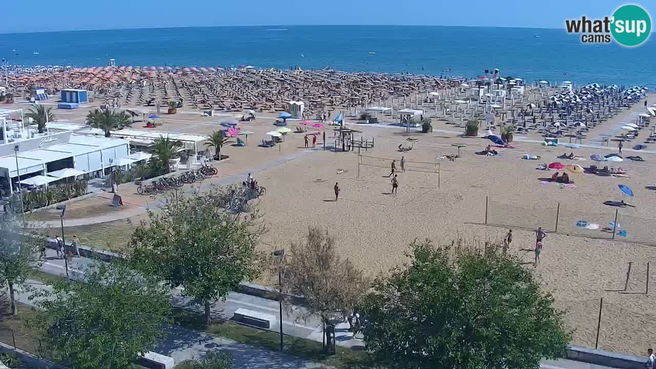 Webcam en direct plage de Bibione – vue depuis Ashanti ApartHotel