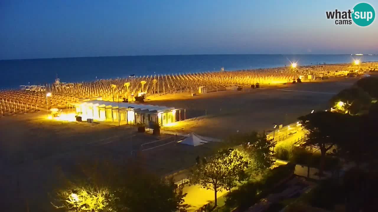 Webcam en vivo playa Bibione – vista desde Ashanti ApartHotel