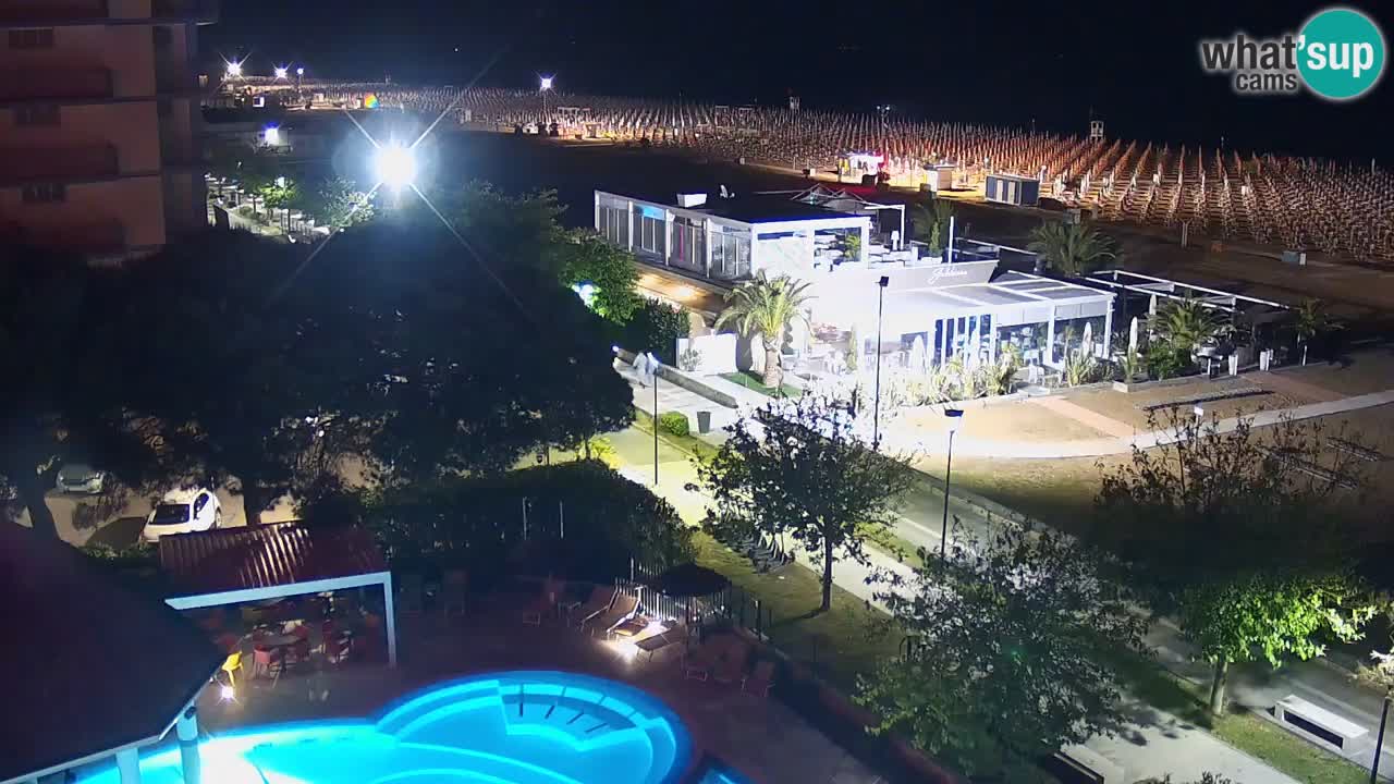 Webcam en vivo playa Bibione – vista desde Ashanti ApartHotel