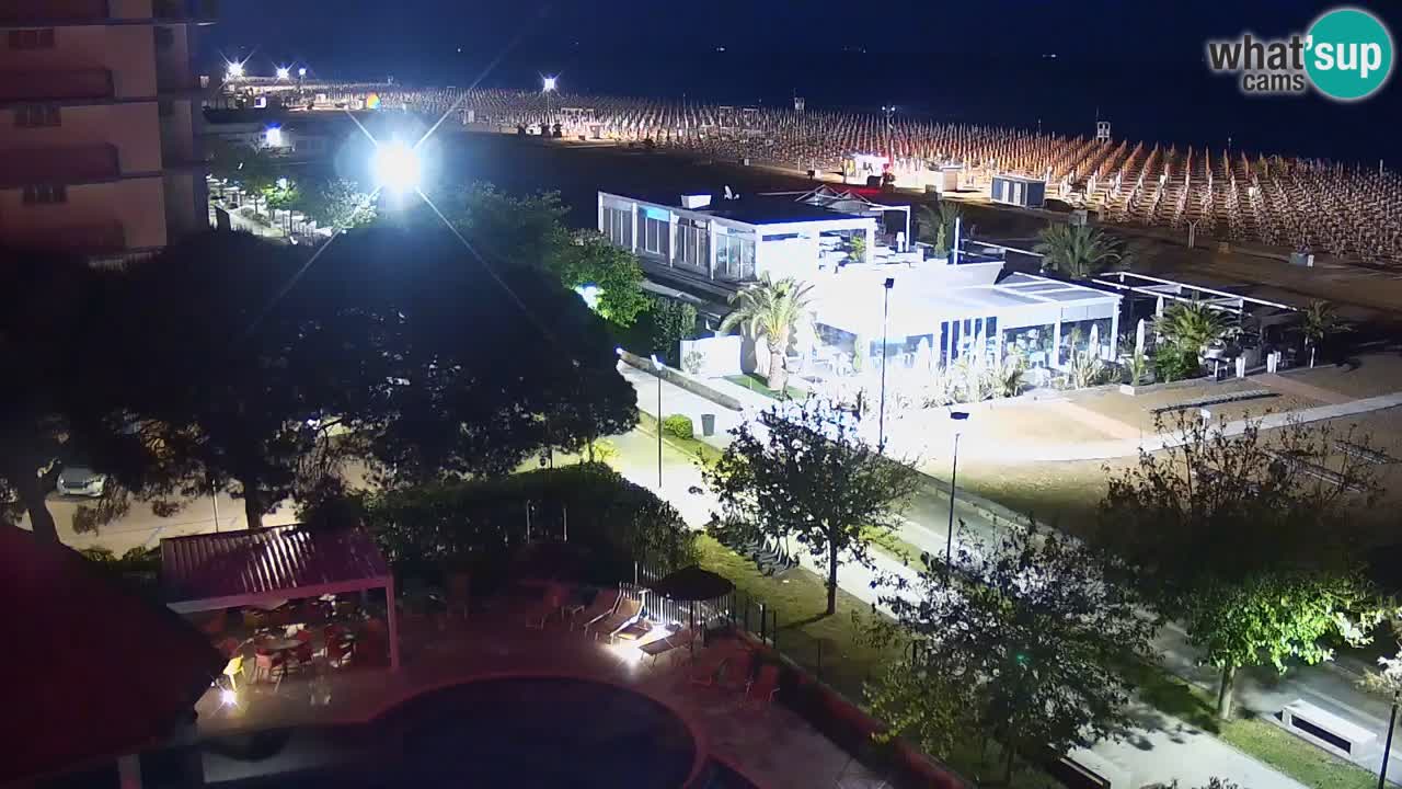 Webcam en vivo playa Bibione – vista desde Ashanti ApartHotel
