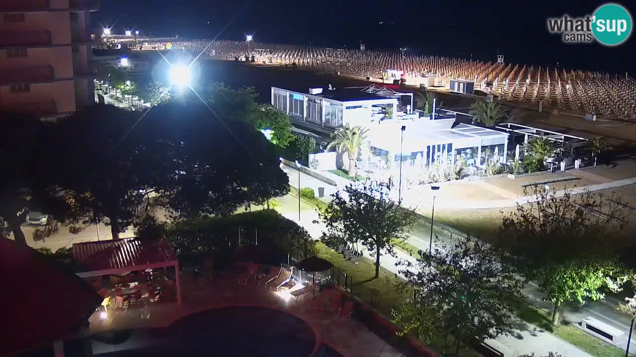 Webcam en vivo playa Bibione – vista desde Ashanti ApartHotel