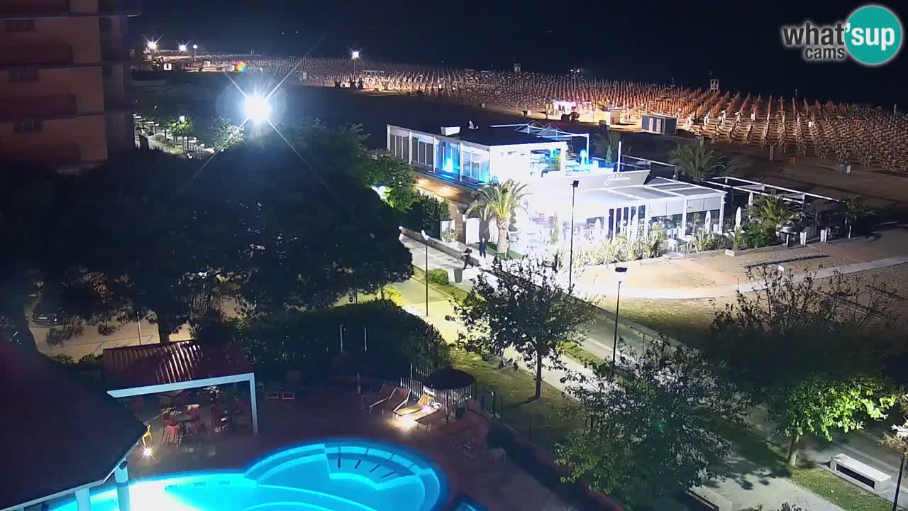 Web kamera Bibione plaža – pogled sa Ashanti ApartHotela