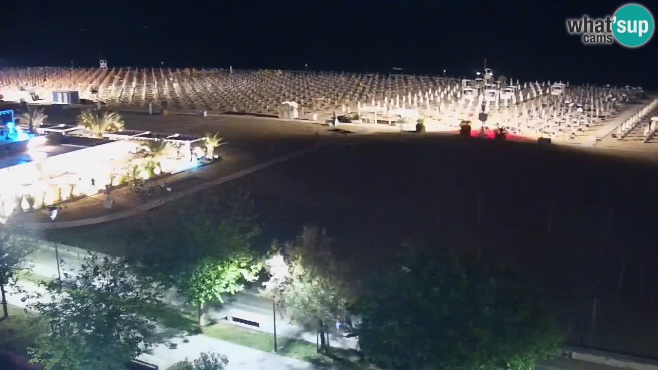 Webcam en direct plage de Bibione – vue depuis Ashanti ApartHotel
