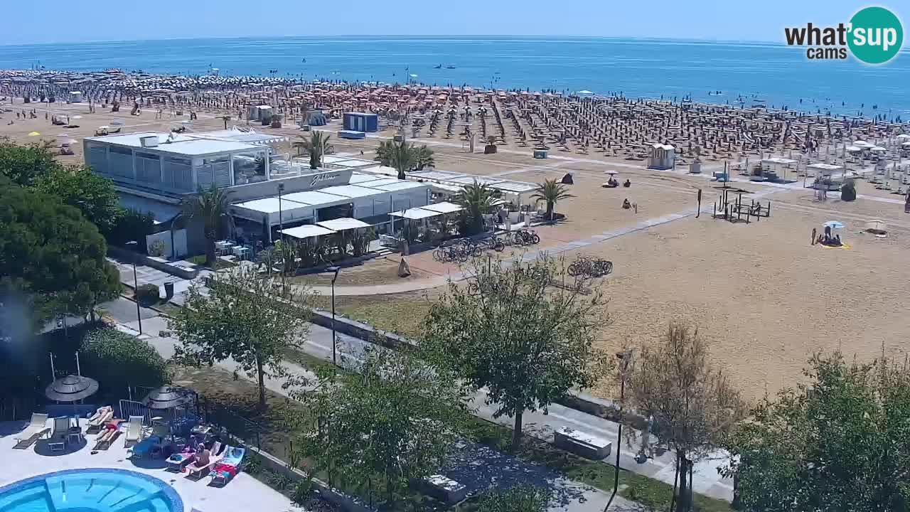 Web kamera Bibione plaža – pogled sa Ashanti ApartHotela