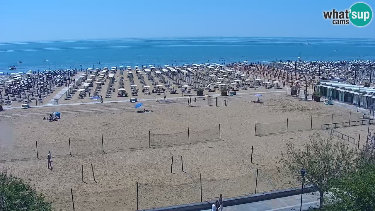 Webcam en direct plage de Bibione – vue depuis Ashanti ApartHotel