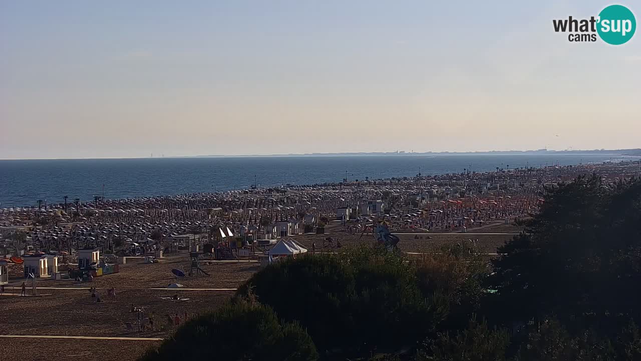 Webcam en direct plage de Bibione – vue depuis Ashanti ApartHotel