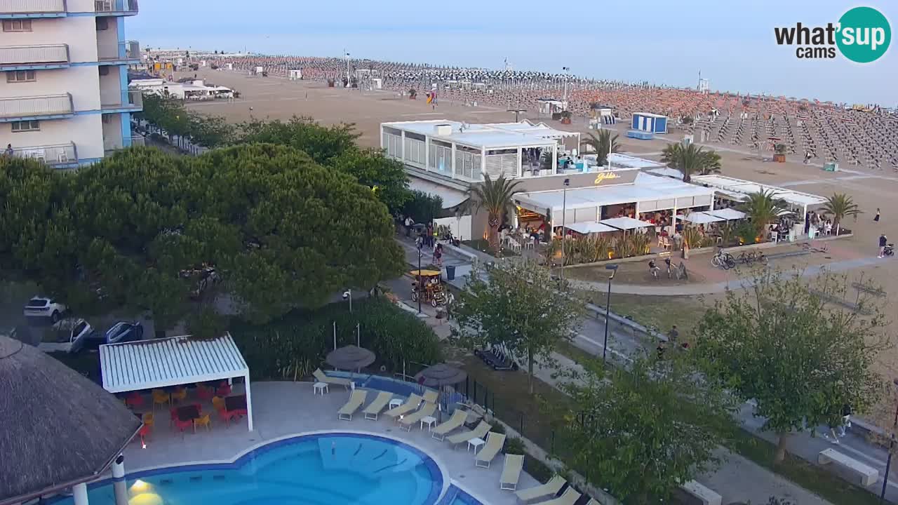 Web kamera Bibione plaža – pogled sa Ashanti ApartHotela