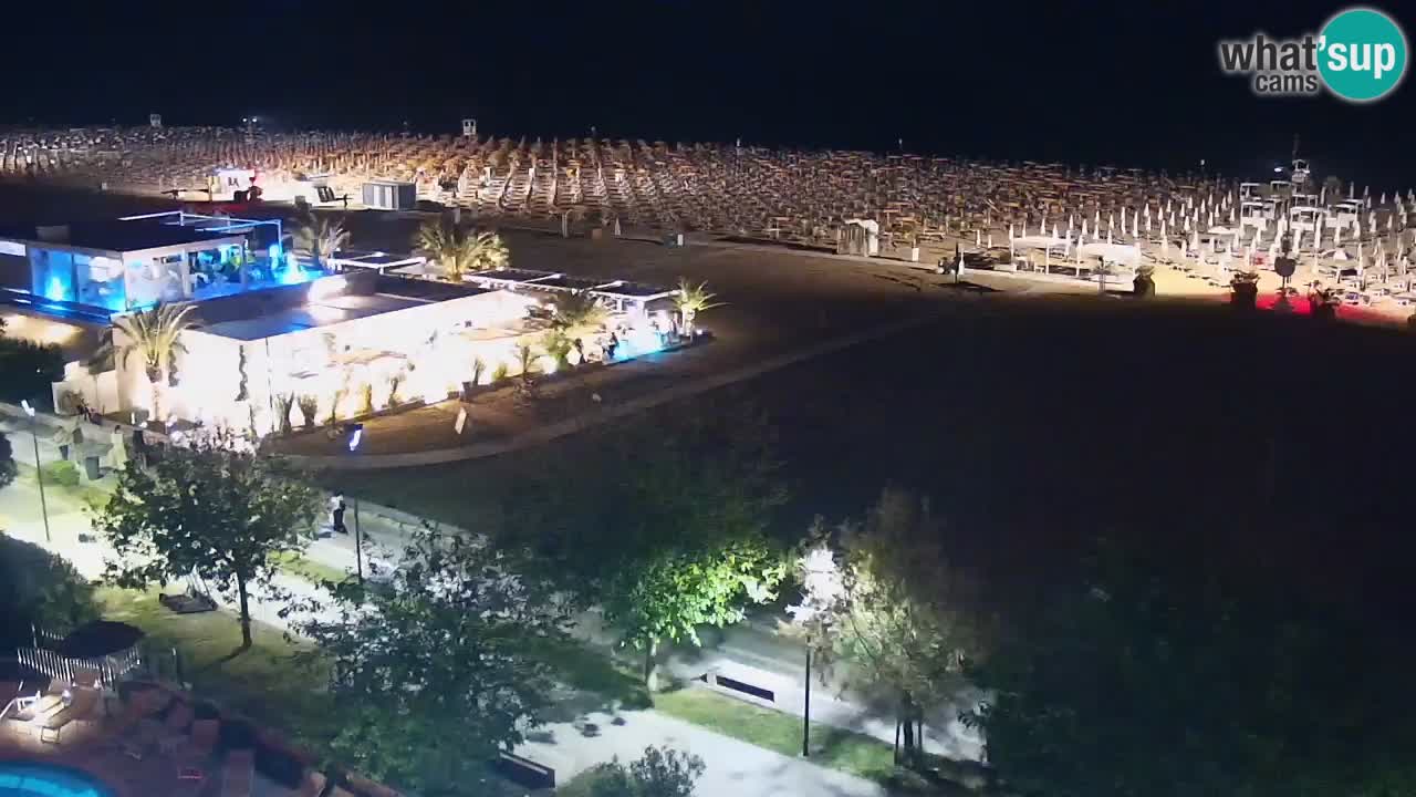 Webcam en direct plage de Bibione – vue depuis Ashanti ApartHotel