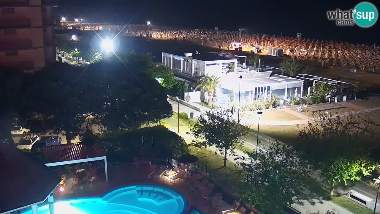 Webcam en vivo playa Bibione – vista desde Ashanti ApartHotel