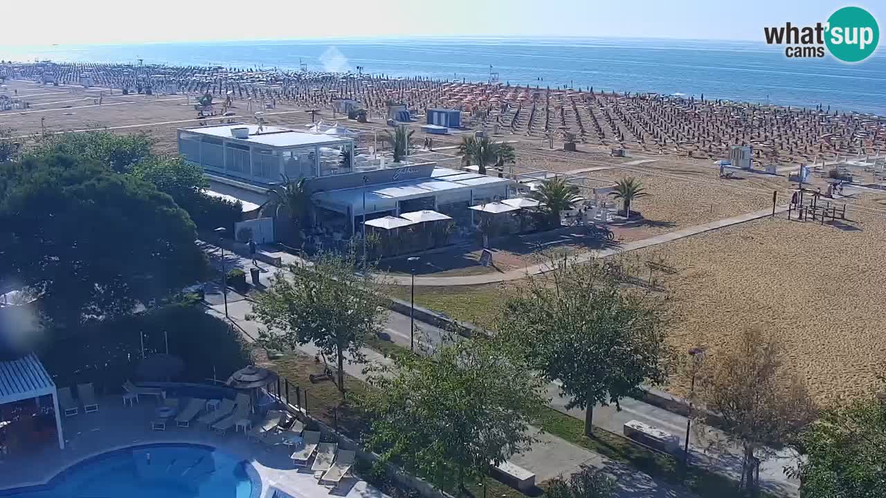 Webcam en vivo playa Bibione – vista desde Ashanti ApartHotel