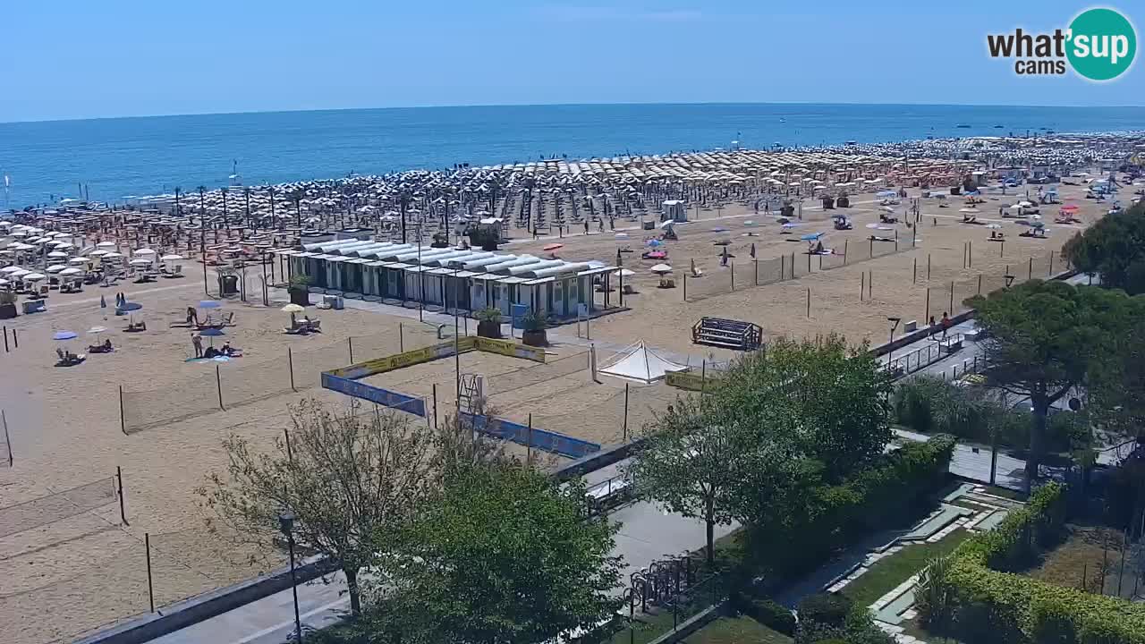 Webcam en direct plage de Bibione – vue depuis Ashanti ApartHotel