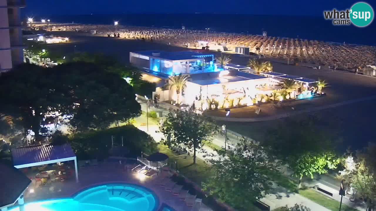 Webcam en direct plage de Bibione – vue depuis Ashanti ApartHotel