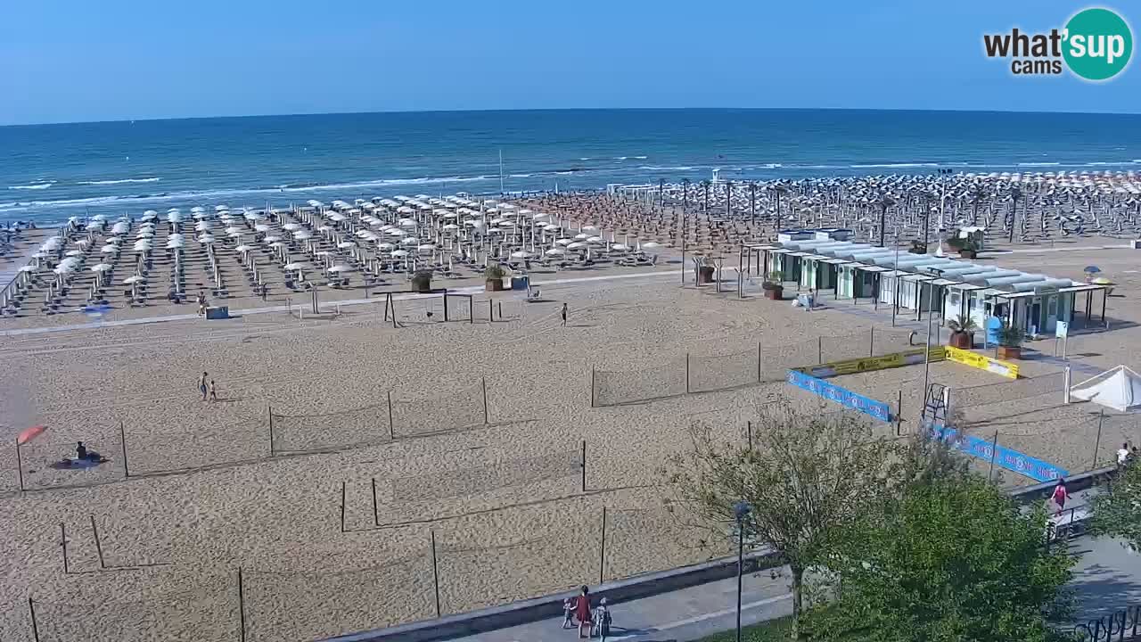 Webcam en vivo playa Bibione – vista desde Ashanti ApartHotel