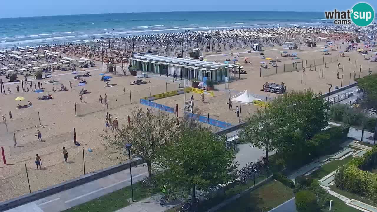 Webcam en direct plage de Bibione – vue depuis Ashanti ApartHotel
