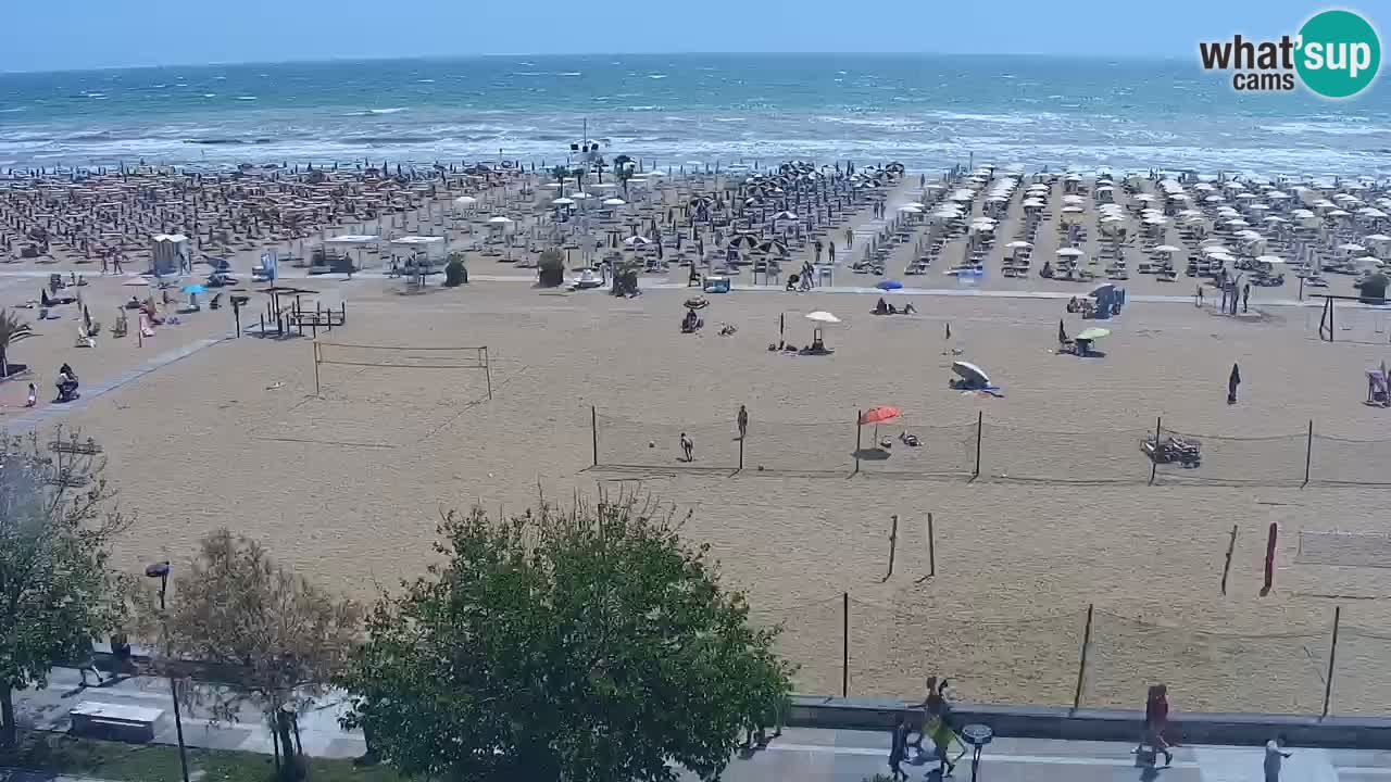 Webcam en direct plage de Bibione – vue depuis Ashanti ApartHotel