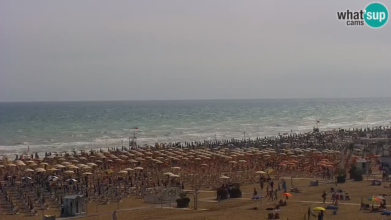 Webcam en direct plage de Bibione – vue depuis Ashanti ApartHotel