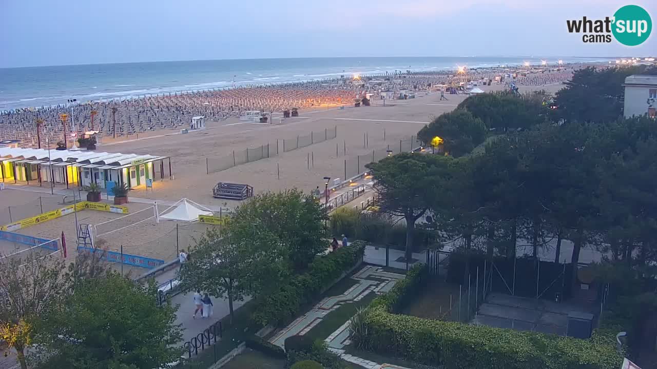 Webcam en direct plage de Bibione – vue depuis Ashanti ApartHotel