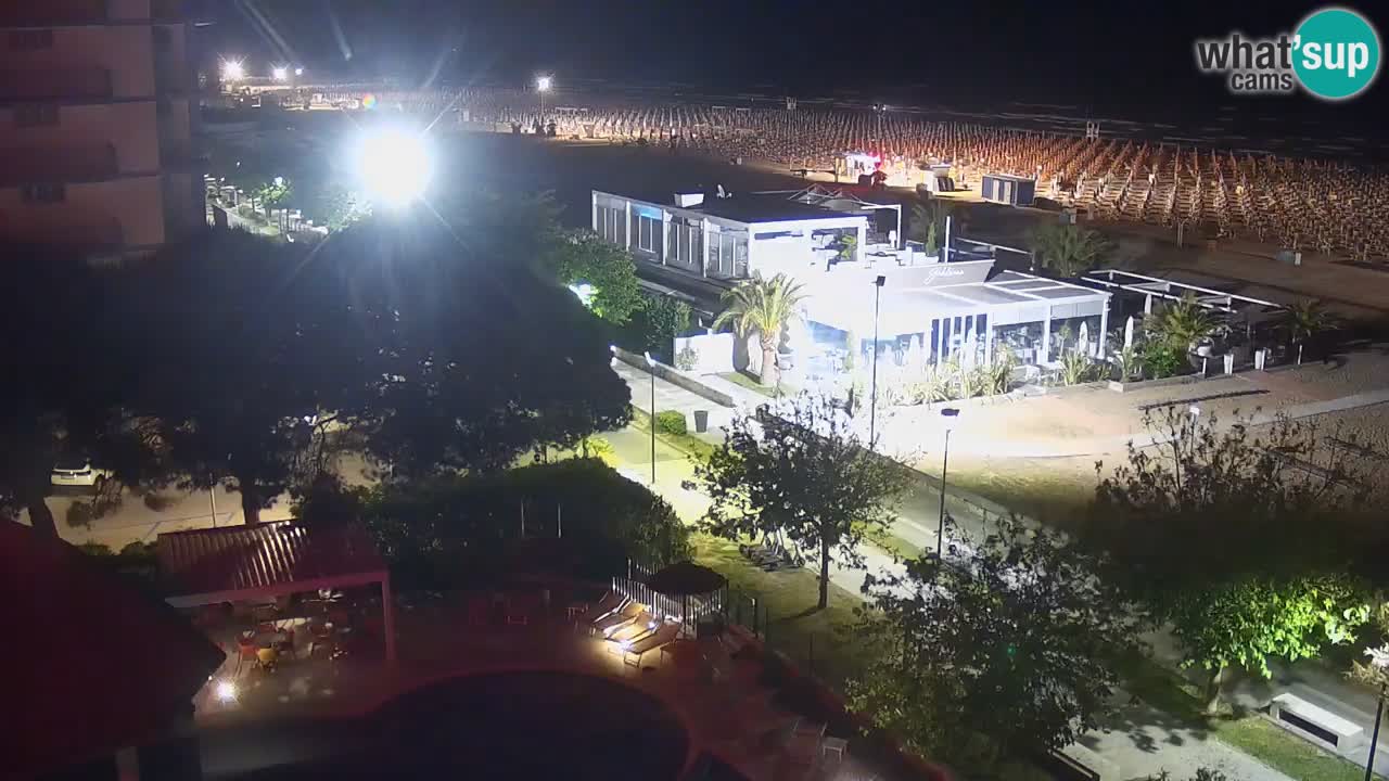 Webcam en direct plage de Bibione – vue depuis Ashanti ApartHotel
