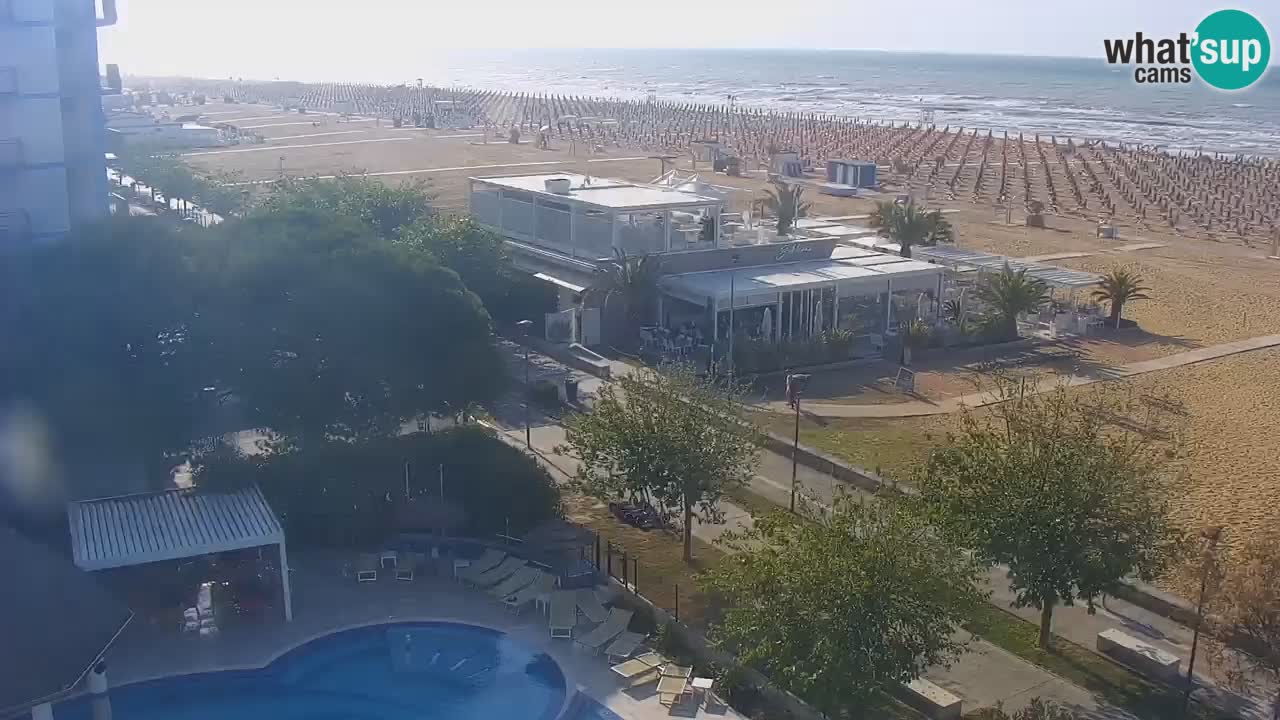 Webcam en vivo playa Bibione – vista desde Ashanti ApartHotel