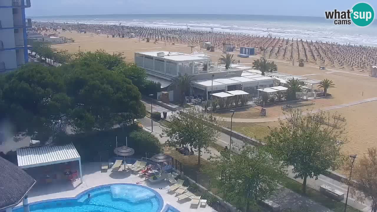 Web kamera Bibione plaža – pogled sa Ashanti ApartHotela