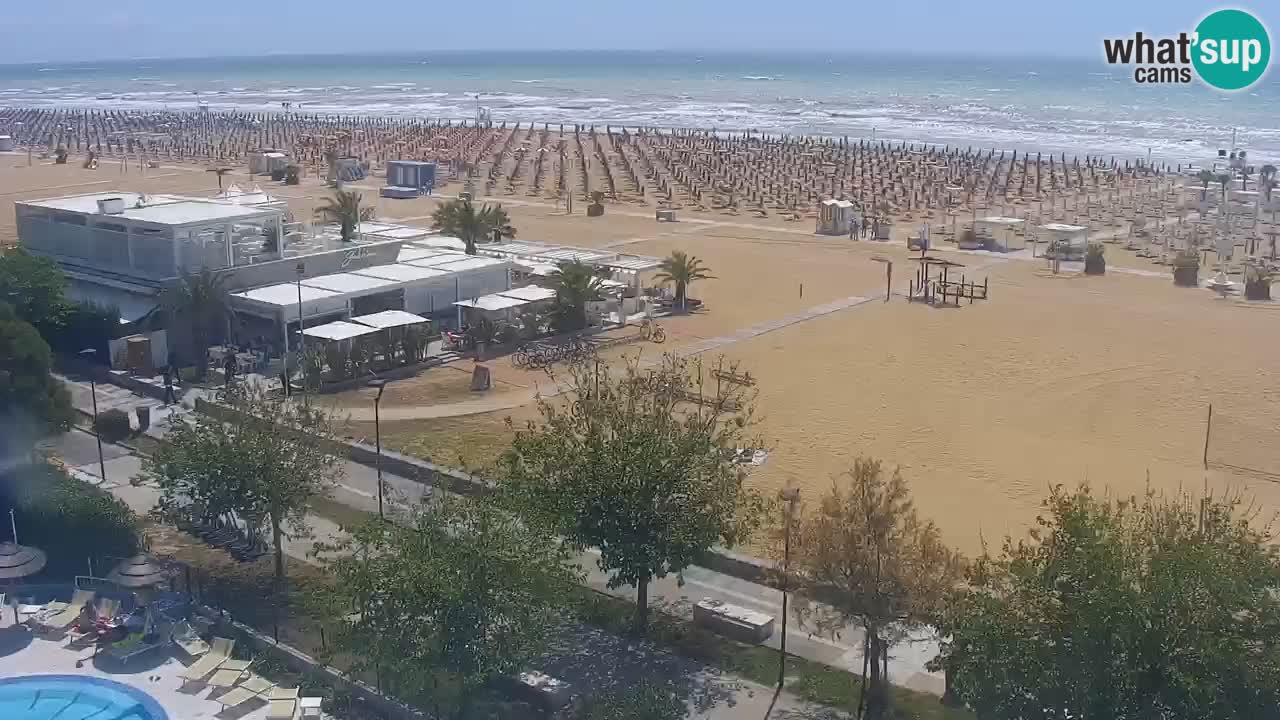Webcam en vivo playa Bibione – vista desde Ashanti ApartHotel