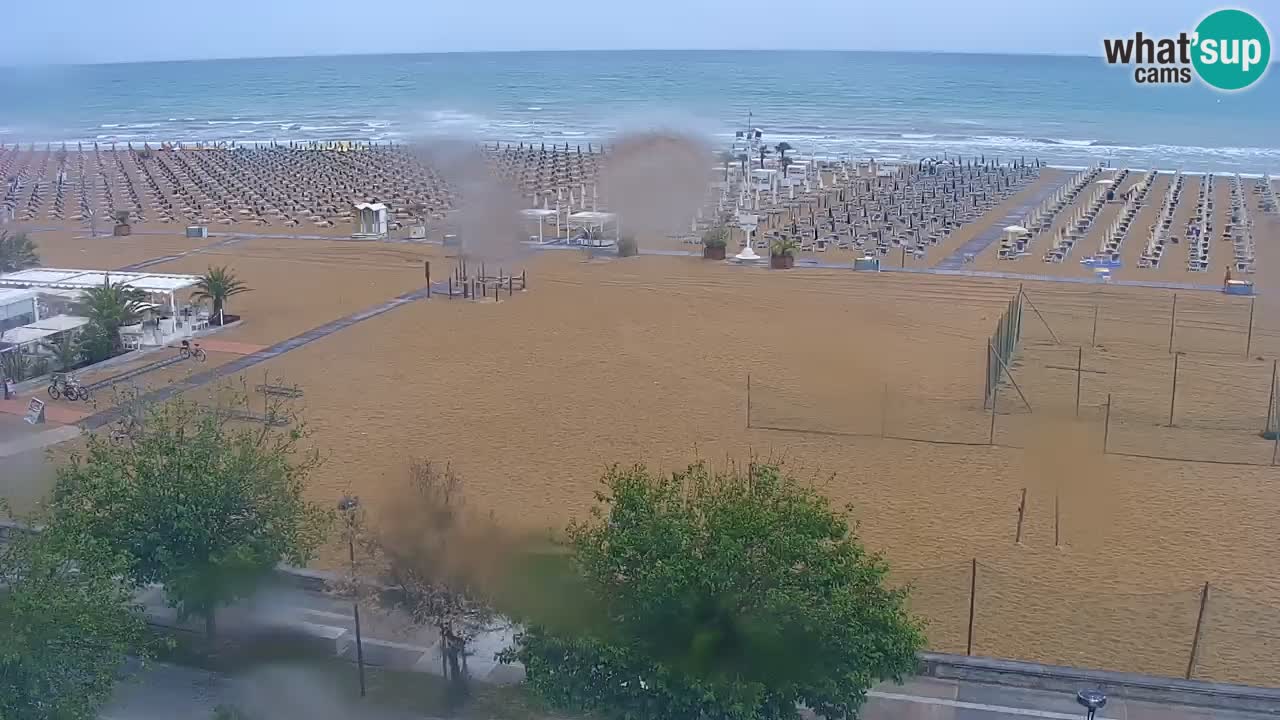Webcam en vivo playa Bibione – vista desde Ashanti ApartHotel