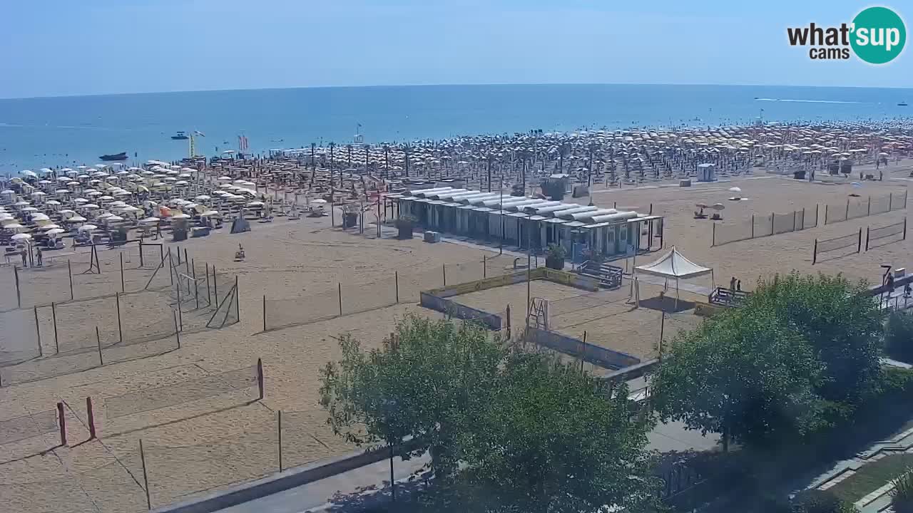 Web kamera Bibione plaža – pogled sa Ashanti ApartHotela
