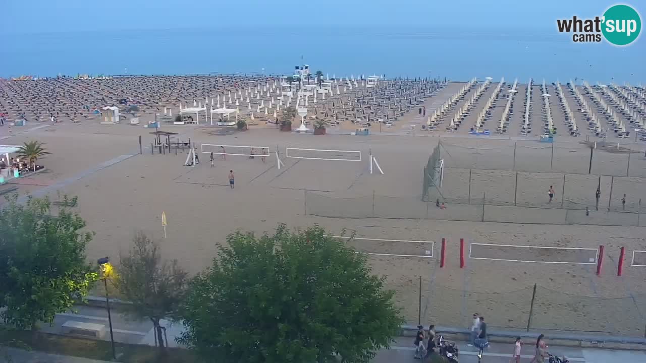 Spletna kamera Bibione plaža – pogled iz Ashanti ApartHotela
