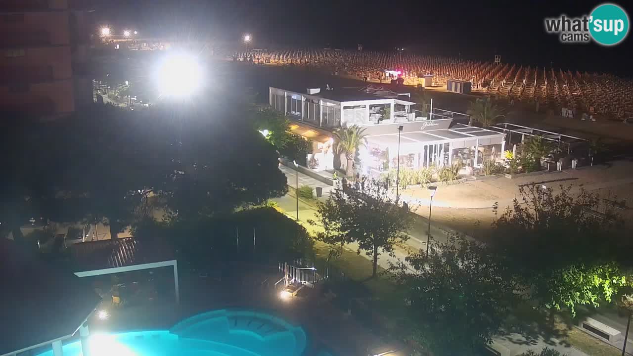 Live Webcam Bibione beach – view from Ashanti ApartHotel
