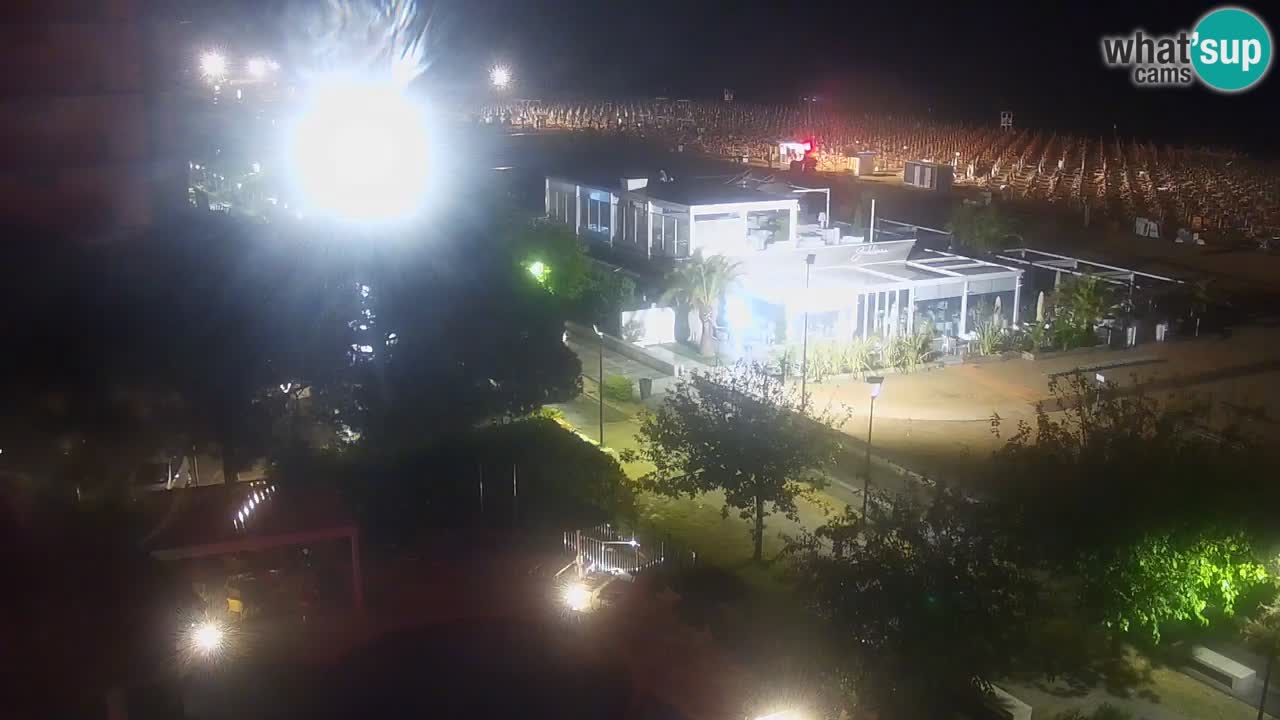 Web kamera Bibione plaža – pogled sa Ashanti ApartHotela