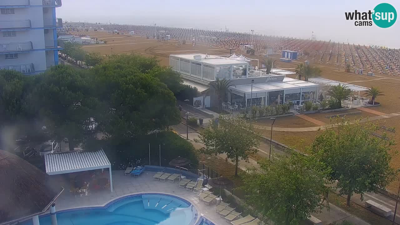Webcam en vivo playa Bibione – vista desde Ashanti ApartHotel