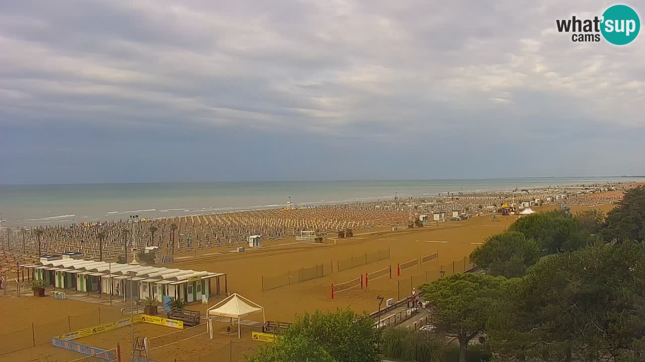 Webcam en vivo playa Bibione – vista desde Ashanti ApartHotel