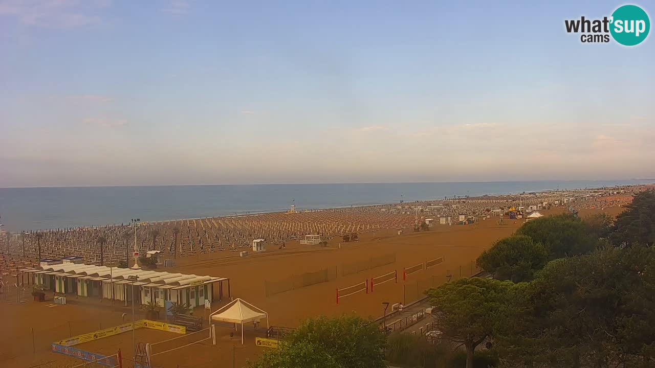 Webcam en vivo playa Bibione – vista desde Ashanti ApartHotel
