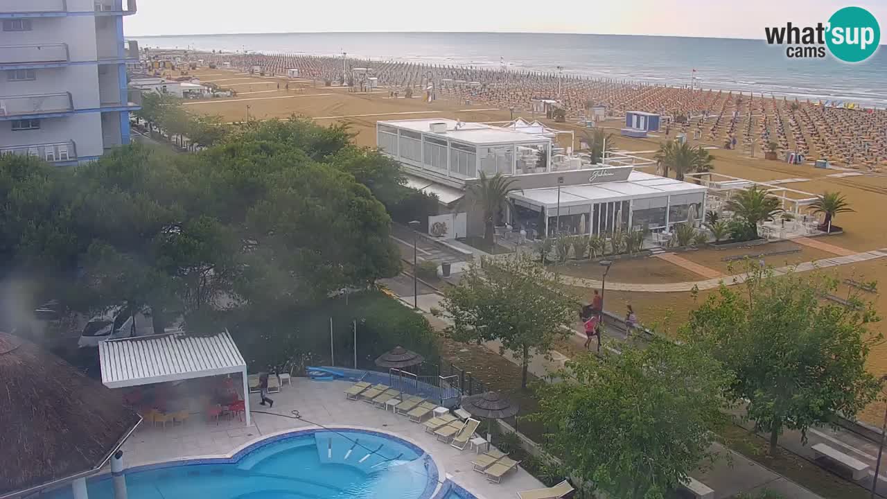 Webcam en direct plage de Bibione – vue depuis Ashanti ApartHotel