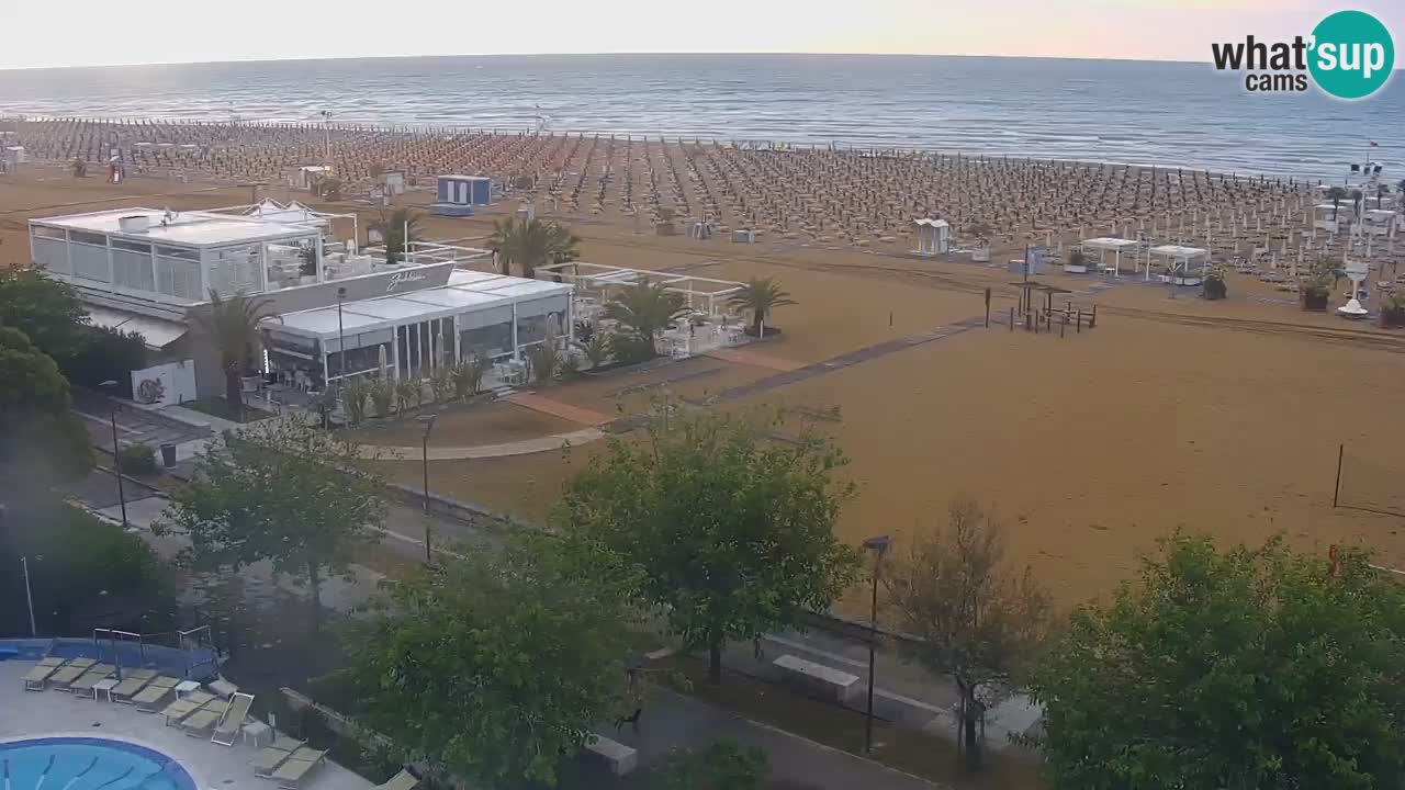 Webcam en direct plage de Bibione – vue depuis Ashanti ApartHotel